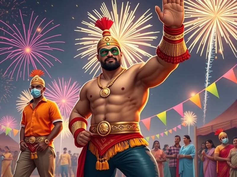 Goan Power Champion Max character art showing the superhero in traditional Goan attire